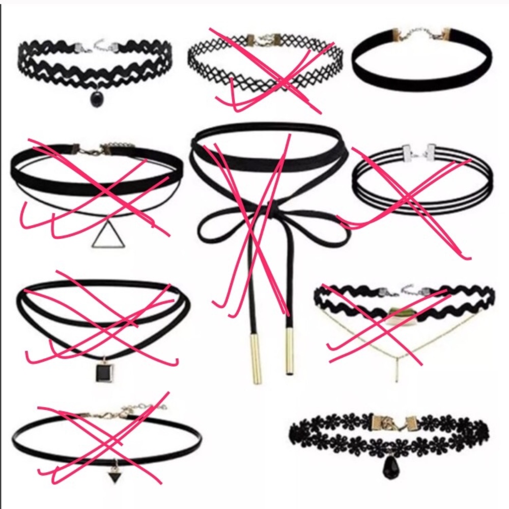 Bundle of 3 chokers